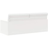 SOFA za 3 osobe Bijela 190 x 81 x 82 cm Tkanina Slike