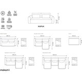 Makamii Temno siv tabure Kapua – | Shoptok.si