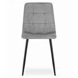 KARA stolica - svijetlo sivi baršun / crne noge x 2 | shoptok.hr