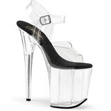 Pleaser USA Pleaser Flamingo-808 Clr-Blk/Clr 36 | shoptok.hr