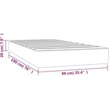  Vzmetnica z žepkasto vzmetjo modra 90x190x20 cm blago, (20738258) | Shoptok.si