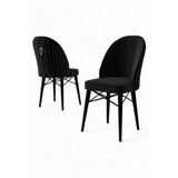 Hanah home Ritim set stolica, 44x96x42 cm, 4 dijela, crna | Eponuda.ba