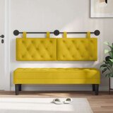  Držeće uzglavlje Zidne Žuta 130 x 55 x 7 cm Baršun - Žuta 120 cm bez LED | shoptok.hr