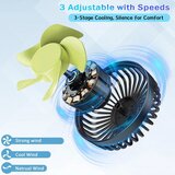 QIDOE dvojni USB ventilator za avto s 3 hitrostmi | Shoptok.si