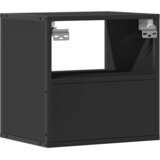  Zidni noćni ormarići 2 kom crni 40x31x39,5 cm Crna | Shoptok.si