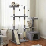 SUPERHOME Maca Lounge grebalica i penjalica za mačke 136cm Siva | Eponuda.com
