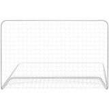 The Living Store Nogometni gol z mrežo jeklo 182x61x122 cm bel - Nogometni Gol, (21417474) | Shoptok.si