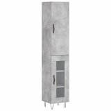  Visoka komoda siva betona 34,5x34x180 cm od konstruiranog drva | shoptok.hr