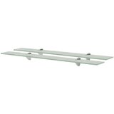  Zidne police 2 kom staklene 80 x 20 cm 8 mm | shoptok.hr