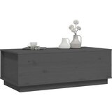  Stolić za kavu sivi 100 x 50 x 35 cm od masivne borovine | shoptok.hr