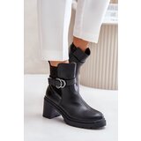 Kesi Women's ankle boots with a zipper insulated with a zipper black Inabelle | ePonuda.com