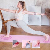  Set za jogu hms prostirka tpe svijetlo roza ym10 + sivi blok kj02 + remen sj02 | shoptok.hr