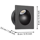 Eglo 900251 - LED svetlo za stepenište ZARATE LED/2W/230V 3000K crna | Eponuda.com