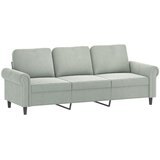  4-dijelni set sofa s jastucima svjetlosivi baršunasti | Eponuda.ba