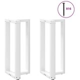  Noge za barsko mizo v obliki črke T, 2 kosa, bele barve, 50x35x(90-91) cm, jeklo | Shoptok.si