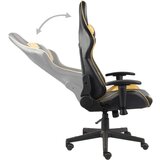 vidaXL Okretna igraća stolica zlatna PVC | shoptok.hr