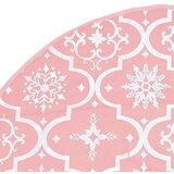 vidaXL Razkošna podloga za novoletno jelko z nogavico roza 90 cm | Shoptok.si