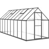  Rastlinjak z okvirjem antracit 445x169x195 cm aluminij | Shoptok.si