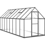  Staklenik s okvirom antracit 445 x 169 x 195 cm aluminijski | shoptok.hr