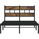 vidaXL Metalni okvir kreveta bez madraca boja hrasta 120x190 cm | shoptok.hr