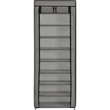 Furnova Omarica za čevlje s pokrivalom siva 57x29x162 cm blago, (21954706) | Shoptok.si