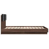  Okvir za krevet s uzglavljem boja smeđeg hrasta 120x190 cm | shoptok.hr