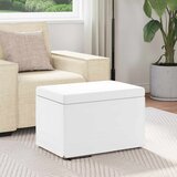  Stolica Bijelo 61 x 41 x 40 cm Umjetna Koža i Fino Radeći Drvo | Eponuda.com