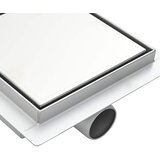  2 u 1 odvod za tuš Srebrno 20 x 20 cm Nehrđajući čelik 304 | shoptok.hr
