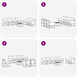  Set vanjskih sofa 8 kom. Prirodna i krem | shoptok.hr
