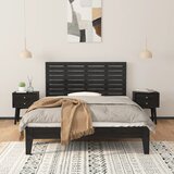  uzglavlje crni 146x3x63 cm od masivne borovine | Eponuda.com