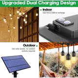 Venisymlis Zunanje Vodoodporne Sončne Luči Na Nizu, Zunanje Solarne Luči Na Nizu Z Vtičnicami S14, Odpornimi Na Udarce, Za Vrtne Luči, (22068121) | Shoptok.si