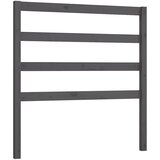  Uzglavlje za krevet sivo 106 x 4 x 100 cm od masivne borovine | shoptok.hr