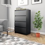 Maison Chic Komoda - Predalnik črna 60x35x98,5 cm konstruiran les, (21715845) | Shoptok.si