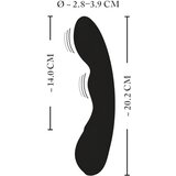 XouXou vodootporni vibrator G-točke na baterije (crni) | shoptok.hr