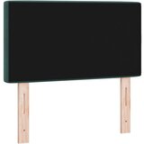 vidaXL Vzglavje s kristalnimi gumbi, natočeno temno zeleno, 80 cm, žamet, (22080453) | Shoptok.si