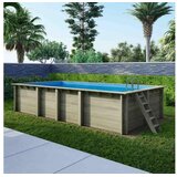  Drveni bazen AQUA 7x3,75 - V.1,45 m - metalni okvir | shoptok.hr