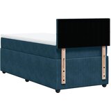 Box spring krevet s madracem plavi 80 x 200 cm baršunasti | shoptok.hr