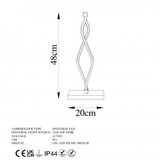 Opviq LED namizna svetilka v zlati barvi (višina 48 cm) Zozo – | Shoptok.si