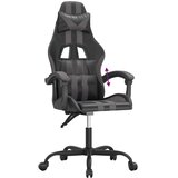  Igraća stolica crno-siva od umjetne kože | shoptok.hr