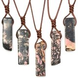 IZMAEL Ogrlica Colorful Stone - Smeđa / Crna | shoptok.hr