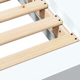 vidaXL Posteljni okvir bel 150x200 cm inženirski les | Shoptok.si