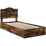  Krevet s od storage s ladicama Dimljeni hrast 70 x 190 cm | shoptok.hr