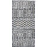 Furnova Zunanja preproga ploščato tkanje 100x200 cm modre črte, (21930617) Cene
