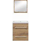 vidaXL Set namještaja za kupaonicu 2 pcs Crni hrast 41 x 38.5 x 48 cm | shoptok.hr