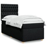  The Living Store Box spring postelja z vzmetnico črna 100x200 cm blago - Box Spring Postelja, (21496671) Cene
