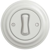  Reblig - Retro jednopolni prekidač sa okvirom br. 1, keramički beli | Eponuda.com