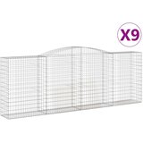  Lučne gabionske košare 9 kom 400x50x140/160cm pocinčano željezo | Eponuda.ba