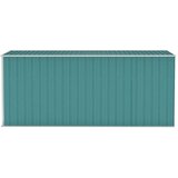  Zidno vrtno spremište zeleno 118 x 382 x 178 cm pocinčani čelik | shoptok.hr