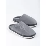 SHELOVET Men's soft grey slippers