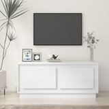 vidaXL Klubska mizica visok sijaj bela 102x50x44 cm inženirski les Cene